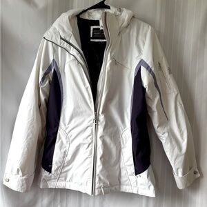 ZeroXposur Jacket White And Purple Two Layer Ski Snow Women's Size Medium VGUC